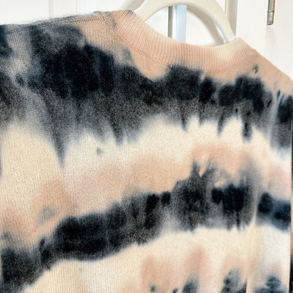 CRUSH Cashmere Tie Dye Malibu Jumper in Black Nectar | 2 - Picture 5 of 12